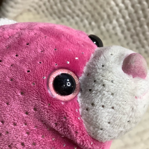 GUND Plush Hot Pink Sparkle SNUFFLES Stuffed Animal 4044584 Toy - Picture 9 of 14